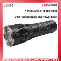 JKK36 Cree XHP70.2XM-L2 WhiteNeutral WhiteWarm White 3800 Lumens 6-Mode USB Torch with LED Flashlight (3x18650)