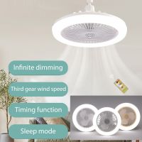 E27 Ceiling Fan with Lights LED Fan Light Ceiling Light with Fan Electric Fan with Remote Control for Bedroom Living Room Decor Mini Hand Held Fans