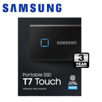 Samsung 500GB T7 Touch Portable SSD USB3.2 (Black)