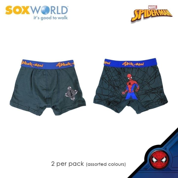 soxworld-2-in-1-กางเกงชั้นใน-ลาย-marvel-spider-man-77-010-สําหรับเด็กผู้ชาย-rhh