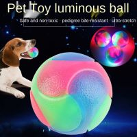 Pet Toy Rubber Chewing Dog Toy Bite Resistant Teeth Cleaning Molar Toy Flashing Colorful Balls Dog Toys  Dog Toys for Small Dogs Toys