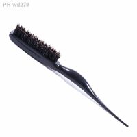 Pro Salon Black Hair Brushes Comb Slim Line Teasing Combing Brush Styling Tools DIY Kit Professional Plastic Hairdressing Combs