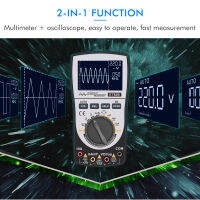 2-In-1ดิจิตอลอัจฉริยะมัลติมิเตอร์ออสซิลโลสโคป DC/AC ความต้านทานกระแสแรงดันไฟฟ้าความถี่ตัวทดสอบไดโอด4000นับ20KHz แบนด์วิดท์แบบอะนาล็อก200Ksps สูงสุด Real-Time Oscilloscope Analog บาร์กราฟ