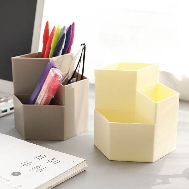 [COD] Learning office stationery multifunctional storage box plastic