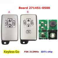 CN007255กุญแจรีโมตอัจฉริยะหลังการขาย312Mhz สำหรับ Toyota Alphard Estima Vellfire Keyless Board หมายเลข271451-0500ชิป ID71 ruiyan