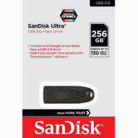 SANDISK ULTRA FLASH DRIVE USB 3.0 256GB  เร็วขึ้น 10 เท่า ความเร็วอ่าน 130MB/S (SDCZ48_256G_U46) เมมโมรี่ การ์ด แซนดิส แฟลซไดร์ฟ อุปกรณ์จัดเก็บข้อมูล คอมพิวเตอร์