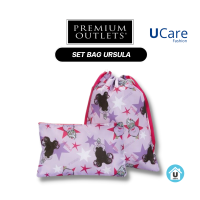 UCare - กระเป๋าจัดระเบียบ ลาย Ursula ขนาด 26 cm. แบบซิบหูรูด เนื้อผ้ากันน้ำได้