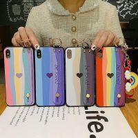 △ Case For Vivo V20 V21 V23 E 11i Y50 Y31 Y53 Y52 Y70 Y76 Y73 S7E Y81i 15 17 19 21 30 S1 Pro SWrist Strap Phone Holder Cover Funda