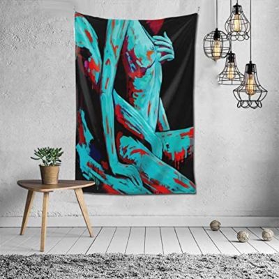 India Sexy Couple Nude Tapestry Woman Man Wall Hanging Hippie Bedroom Wall Decoration Room Dormitory Decor Art Aesthetics Tapiz Tapestries Hangings