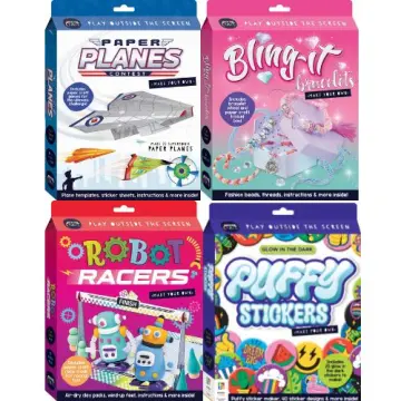 Curious Craft Make Your Own Puffy Stickers Kit - Craft Kits - Art + Craft -  Children - Hinkler