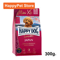 อาหารสุนัขมินิ Happy Dog Mini XS Japan อาหารสุนัขโตพันธุ์มินิ สูตรปลาเทราต์และสาหร่าย 300ก. (1ถุง) Happy Dog Mini XS Japan Chicken with Trout and Seaweed Dog Food for Very Small Dogs 300g. (1bag)