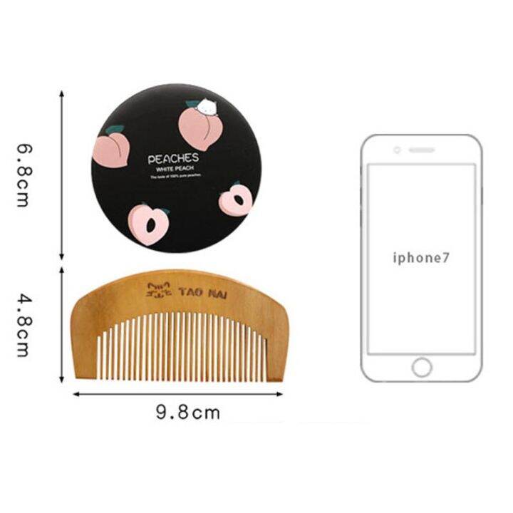 mini-cute-pattern-fashion-design-travel-portable-makeup-mirror-ladies-carry-on-pocket-cosmetic-mirror-with-small-wooden-comb-set-mirrors