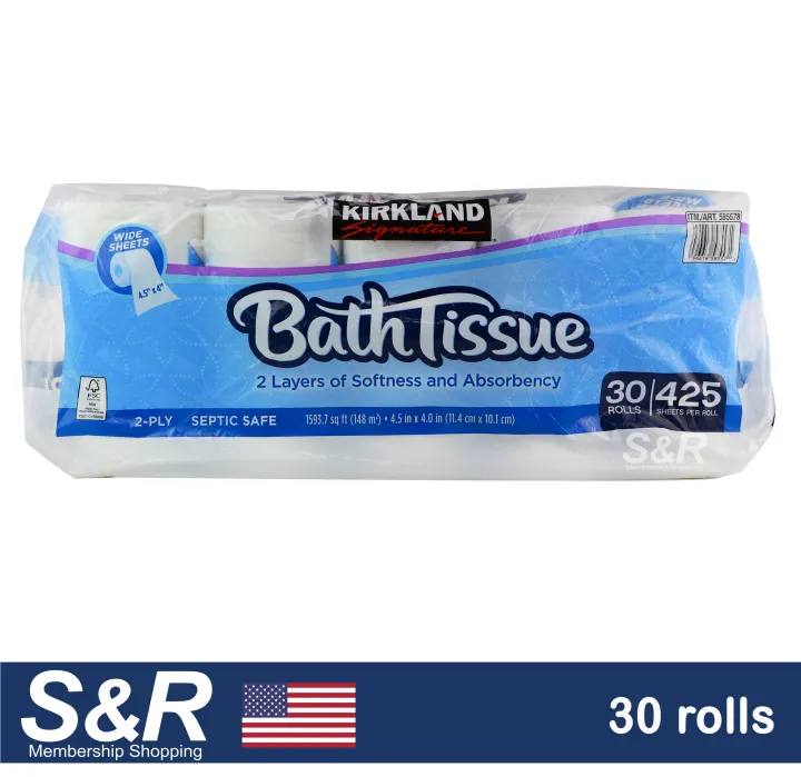 Kirkland Signature Bath Tissue 30 rolls Lazada PH