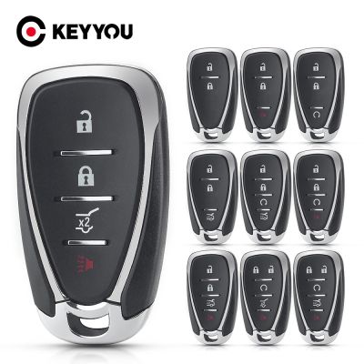 KEYYOU For Chevrolet Remote Key Shell Replacement for Chevrolet Cruze Malibu Camaro 2/3/4/5 Buttons Keys Fob Body Housing