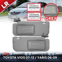 * ของแท้ * ที่บังแดด มีกระจก รุ่น โตโยต้า วีออส TOYOTA VIOS ปี 2007 - 2012 / YARIS ปี 2006 - 2009 สีเทา