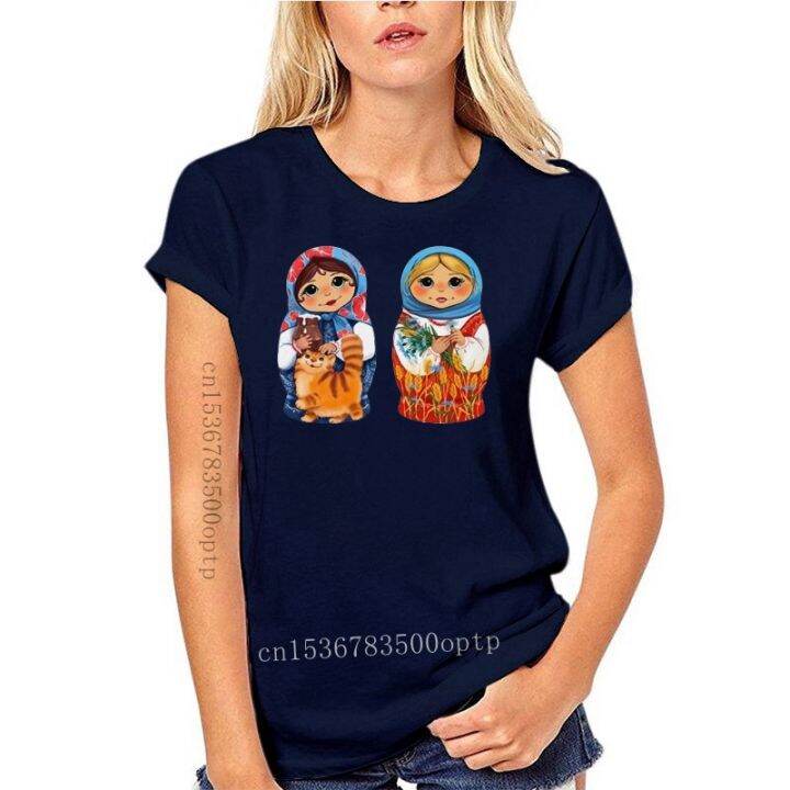 new-two-matryoshka-dolls-womens-tee-image-by-vintage-graphic-tee-shirt