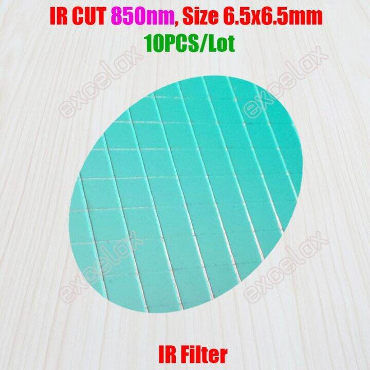 fast-selling-10ชิ้น-ล็อต-day-night-850nm-ขนาดสี่เหลี่ยม6-5x6-5mm-ir-pass-ตัวกรองแสงสำหรับวิดีโอเฝ้าระวังกล้องวงจรปิดเลนส์กล้องใช้