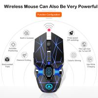 A7 เมาส์สำหรับเล่นเกมแบบชาร์จ Mute ไร้สายเมาส์สำนักงาน 2.4G USB 1600DPI Optical ERGONOMIC Mouse สำหรับ PC แล็ปท็อปเกม