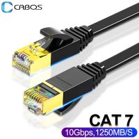 Cat 7สายเคเบิลอีเทอร์เน็ต RJ45สาย LAN ความเร็วสูงแบบแบนกิกะบิต10Gbps เครือข่าย SSTP รหัสแพทช์อินเทอร์เน็ตสำหรับพีซีสายอีเธอร์เน็ต