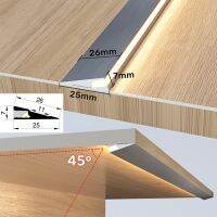 【CW】 Invisible H7mm Oblique Beam Aluminum Profile Mounted Ultra-thin Cabinet Layer Shelf Panel Hard Bar Strip Lights