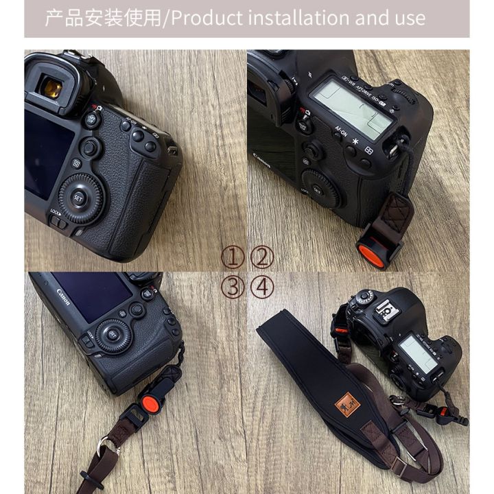 ขาย-สายคล้องคอกล้องปลดเร็วสำหรับ-canon-sony-nikon-pentax-olympus-fujifilm-dslr-กล้องเข็มขัด-neoprene