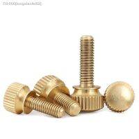 ✒∏ M3 M4 M5 M6 Brass Thumb Screw Hand Tighten Brass Knurled Screws Copper Twist Knurled bolts Computer Chass Bolts