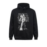 Men dam Schematic Pullover Hoodie Anime Mech Robot Manga Mecha Japan Harajuku pla Cotton Big Size Streetwear