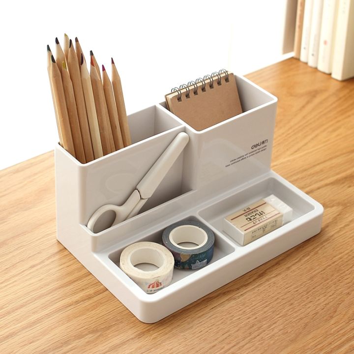 deli-home-office-multifunction-pen-holder-stationary-storage-box