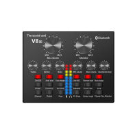 Computer Phone Live Sound Card Multiple Effects Mixer Board Wireless Broadcast Streaming Compact Voice Changer