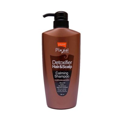 Lolane Pixxel Detoxifier Hair &amp; Scalp Calming Shampoo 500 ml. แชมพู โลแลน ดีท็อก