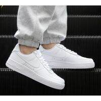 Hot Sale 【Original】 ΝΙΚΕ A F 1 Low Fashion Casual Sports Sneakers All White Mens and Womens Skateboard Shoes {Free Shipping}