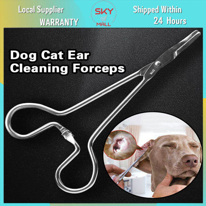 Dog Cat Ear Cleaning Forceps Pliers Pet Ear Clamp Tweezer Ear Hair