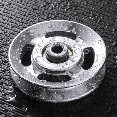 ；。‘【； 88Mm Aluminum Bearing Pulley Wheel Lift Heavy Load Wheel Cable Gym Fitness Equipment Part Universal Climbing Camping Pulley