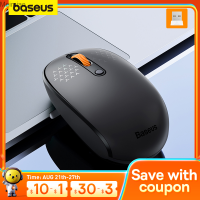 Baseus เมาส์ F01A เมาส์ไร้สายความแม่นยำตามหลักสรีรศาสตร์ความเงียบ1600 DPI สำหรับแท็บเล็ตแมคบุ๊คแล็ปท็อปอุปกรณ์เสริมเมาส์2.4G Meimiao