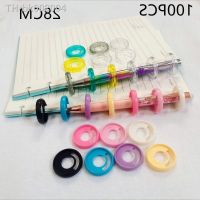 ♝☢☞ 100PCS28MM portable pen plastic binding buckle loose-leaf mushroom hole notebook storage consumables.