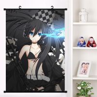 ☫∏✇ อะนิเมะ Black Rock Shooter Shinigami Wall Art Scroll ภาพจิตรกรรมฝาผนัง HD โปสเตอร์พื้นหลังแขวนผนังจิตรกร Residence Room Decor ภาพวาด