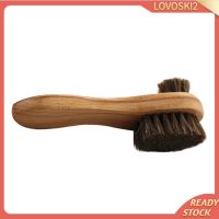 [LOVOSKI2] Horse Hair Shoe Care Brush Cleaner Shoes Boots Shine Brush Wooden Handle