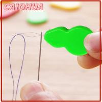 CAIOHUA 10/50/100pcs ใหม่ พลาสติก DIY เครื่องมือเย็บผ้า เครื่องมือ การใส่ตะเข็บ ที่สนเข็ม