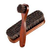 【hot】 Wood Horsehair Shoe Large Leather Set Handle Cleaner Daubers Applicators