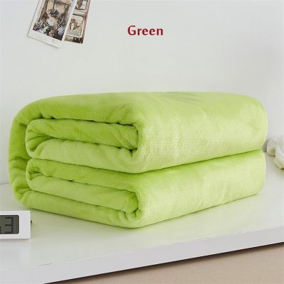 Soft Blanket Solid Color Fleece Throw Bedding Sheet For s Home Travel