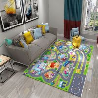 【SALES】 Kids Road Traffic Carpet Cartoon Car Toys Rug for Boys Girls City Life Educational Rugs MultiColor Baby Bedroom Nursery Play Mat