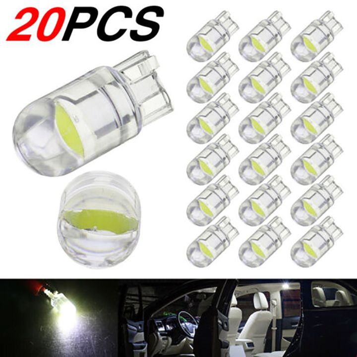 t10-20x-led-6000k-สีขาว-w5w-รถ168ไฟส่องแผนที่การอ่านรูปทรงกลมไฟตบแต่งภายใน