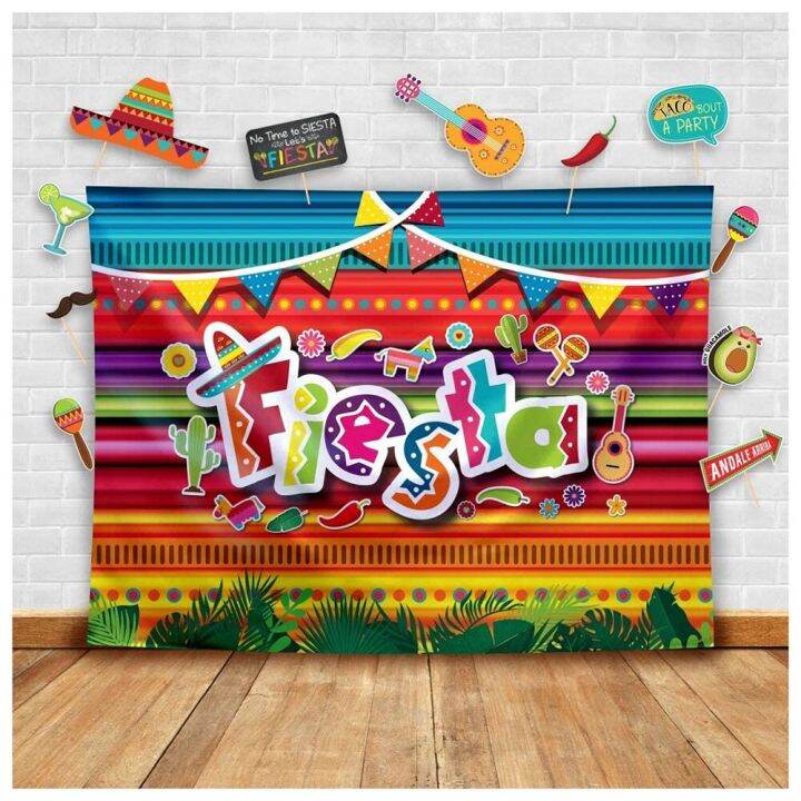 1 Mexican Theme Happy Birthday Party Banner Decoration Backdrop Cinco   2ba2b6cd2bbd5b8a4c321e137d5c8bf4  720x720q80 