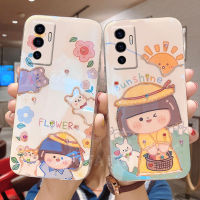 พร้อมสต็อกเคสนิ่ม VIVO V23e เคสโทรศัพท์ VIVO V23e 5G Ins แวว Rhinestone น่ารัก Gril Bling เข็มขัดหัวใจเคสลายการ์ตูน