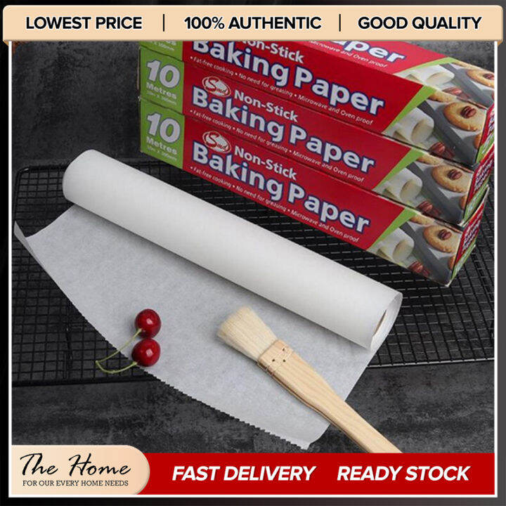 The Home 10M Baking Paper Parchment Paper Rectangle Baking Sheets for ...