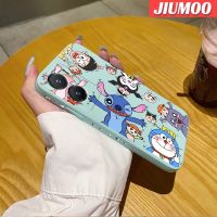 JIUMOO เคสสำหรับ VIVO Y35 5G Y56 5G,เคสการ์ตูนตัวการ์ตูนเคสมือถือนิ่มลายขอบสี่เหลี่ยมด้านข้างบางเคสป้องกันการกระแทก