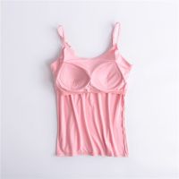 Soft Comfortable Fashion Chest Pad Without Steel Ring Cup One-piece Outerwear Bottoming Underwear Yoga Sports T-shirt