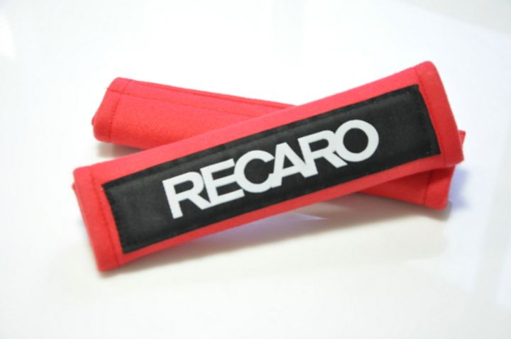 2pcs-jdm-recaro-cotton-seat-belt-cover-soft-harness-pads-seatbelt-shoulder-pad-red-black
