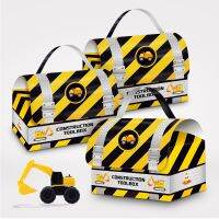 【hot】 12pcs Construction Boxes Truck Theme Excavator candy Goodie Treat kids boy Birthday Decoration thank you gift