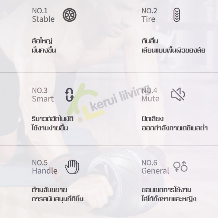 ลูกกลิ้งฝึกกล้ามท้อง-roller-wheels-ลูกกลิ้งฟิตเนส-อุปกรณ์ฟิตเนส-อุปกรณ์ออกกาย-ล้อลูกกลิ้ง-เครื่องบริหารกล้ามหน้าท้อง-ล้อกลิ้งออกกำลังกาย